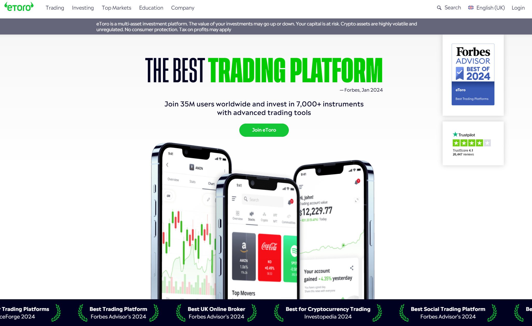 The best trading platform 